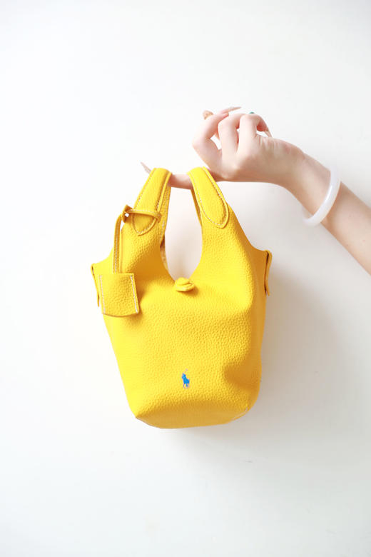 头层牛皮啊啊啊，是菜篮子包。优雅氛围感小标手拿单肩包C061488 商品图7