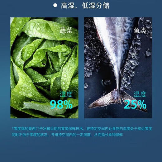 西门子（SIEMENS）530升对开门家用冰箱风冷无霜一级能效分区精储零度保鲜eNose智感杀菌 超氧回鲜舱 湖蕴蓝【KT92PA658C】 商品图4
