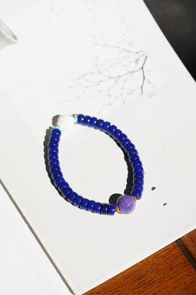 青金紫龙晶手串