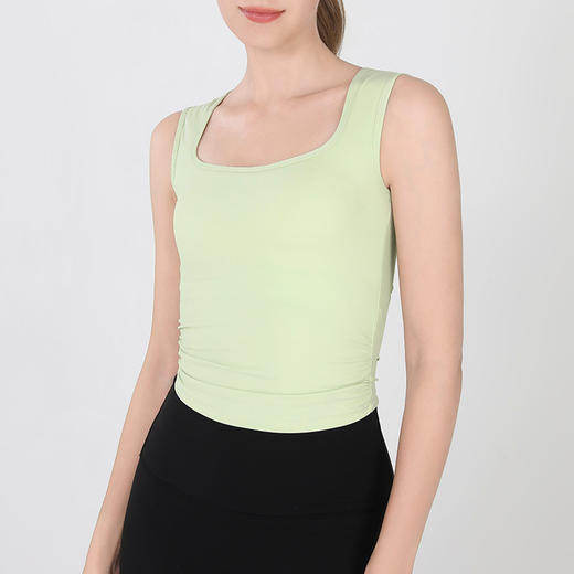 【裸感轻运动💪】方领显瘦瑜伽背心🔥减震稳固，舒适亲肤，运动也能美到爆✨一体式运动背心 跑步宽肩带减震 瑜伽服 内衣方领显瘦普拉提文胸 商品图8