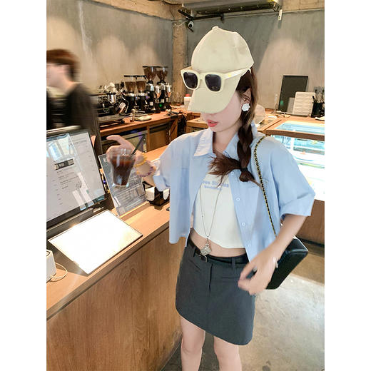 【149元任选2件】最后一波现货！蓝色宽松衬衫 商品图3