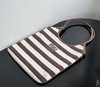 MiuMiu 25最新款条纹帆布Tote包（MMPLD） 商品缩略图1