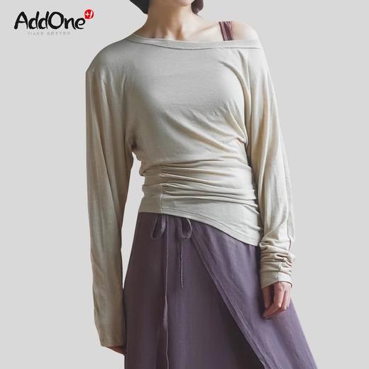 AddOne+1 瑜伽时尚外搭斜肩长袖 商品图0