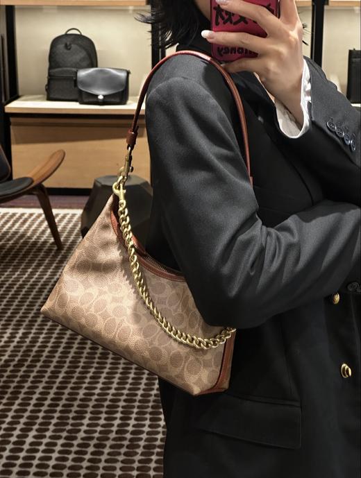 奥莱订单剩余，独家发售 C0A蔻家Juliet25系列女士经典老花单肩斜挎包 商品图3