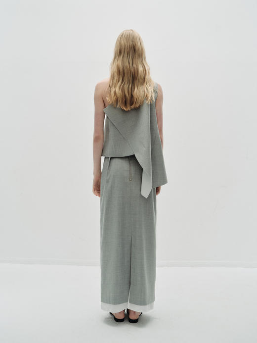 VC｜PF25034 Tina stiff top  [ 不对称上衣 灰 ] 商品图4