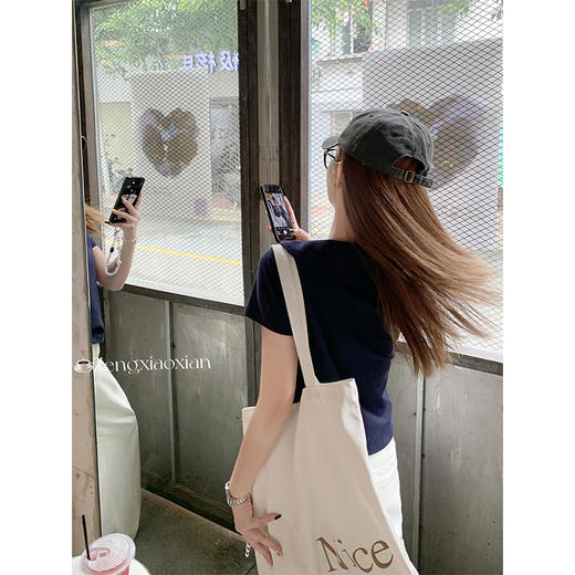 <曾小咸推荐>3.26现货秒杀 ！微信超特价！学院风海军领短袖T恤 日常119.99 立减60 秒杀59.99！！ 商品图4