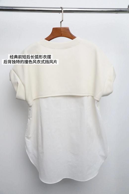 LPIUTY品牌直发！慵懒淡人专属~空气层拼接短袖 C1225056 商品图6