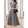 气质天丝连衣裙2025新款女新款通勤收腰显瘦连肩裙 商品缩略图0