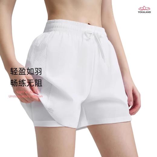 yokaland运动裤训练跑步短裤女APW027健身瑜伽宽松透气网眼健身裤 商品图1
