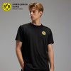 【官方正版】多特蒙德足球俱乐部 | 黑色暗纹T恤圆领黄色肩线短袖 商品缩略图1