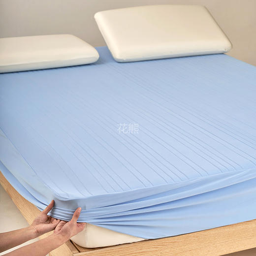 【亚D星球自然凉感夏凉席】支持旗舰店对比，一秒降温5度! 正面|进口凉感丝面料，凉感值达0.32底面|三明治网眼结构，更透气 商品图5