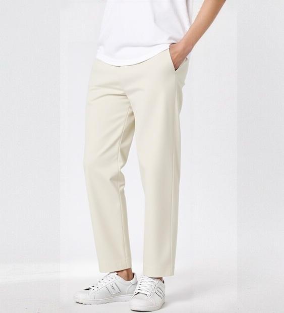 佐丹奴男装25年新款【100%棉】绑带橡胶头九分裤01125003