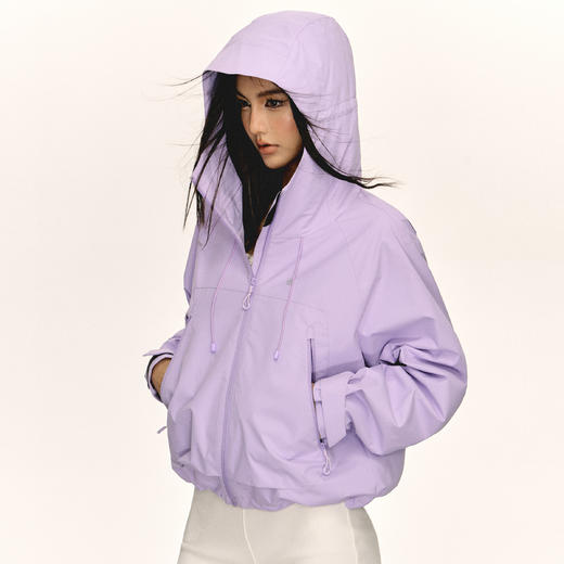 Ariseism 美式复古多色连帽夹克外套女2025春季新款休闲百搭上衣 商品图0