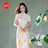 逸红颜菡裳2025夏新款天然棉麻精致满身绣新中式文艺复古改良旗袍 商品缩略图1