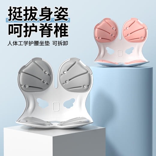 成人办公室护腰靠垫可拆卸学生坐垫椅坐垫坐姿椅矫正坐姿久坐不累 商品图3