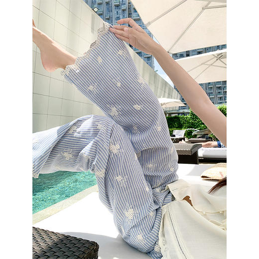 <曾小咸推荐>现货秒杀！卖完不补 ！微信打折价！慵懒风刺绣休闲裤 日常169.99/件 立减80 秒杀89.99/件！！ 商品图2