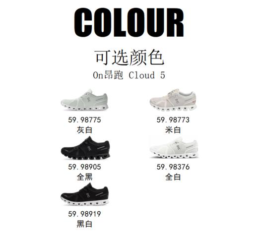 On昂跑 Cloud 5 新一代轻量透气舒适运动鞋 商品图4