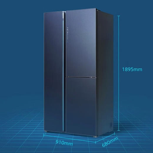 西门子（SIEMENS）530升对开门家用冰箱风冷无霜一级能效分区精储零度保鲜eNose智感杀菌 超氧回鲜舱 湖蕴蓝【KT92PA658C】 商品图8