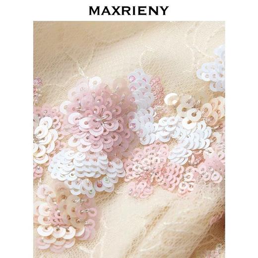 MAXRIENY2025年春夏新款重工吊带蕾丝绣花度假风女士通勤法式(货号:MF86TP006) 商品图4