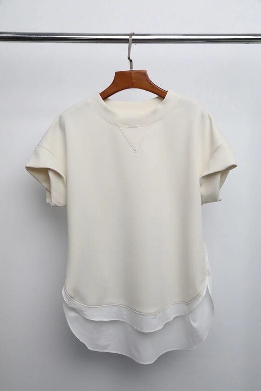 LPIUTY品牌直发！慵懒淡人专属~空气层拼接短袖 C1225056 商品图11