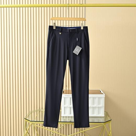 杰尼亚夏季新款锦氨冰丝轻薄弹力商务休闲西裤 商品图3