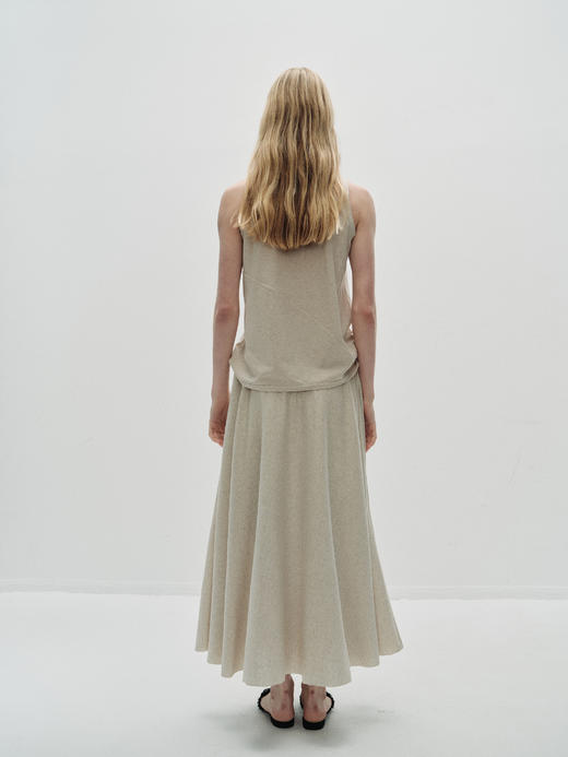 VC｜PF25014 Sabina wide skirt [半身裙 燕麦 / 棕 / 白 ] 商品图8