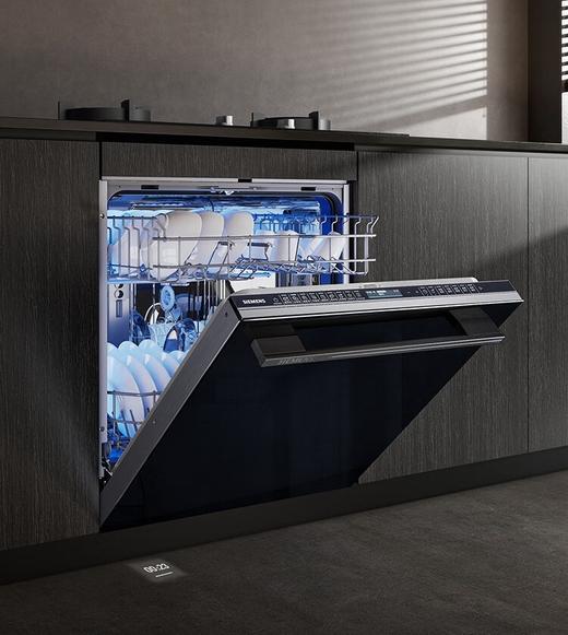 西门子（SIEMENS）灶下大内腔12套嵌入式洗碗机 超感舱精准涡流洗超一级水效晶蕾烘干晶御智能 SE45ZB88KC 商品图0