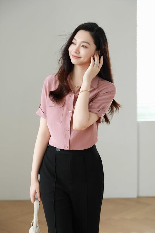 火桐hooton经典双口袋卷边短袖款S313 商品图2