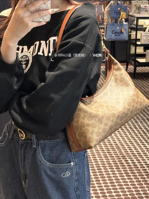 奥莱订单剩余，独家发售 C0A蔻家Juliet25系列女士经典老花单肩斜挎包 商品图2