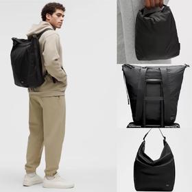 LULU 自收纳多功能大容量单肩包斜挎包双肩包 Z-15439