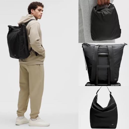 LULU 自收纳多功能大容量单肩包斜挎包双肩包 Z-15439 商品图0