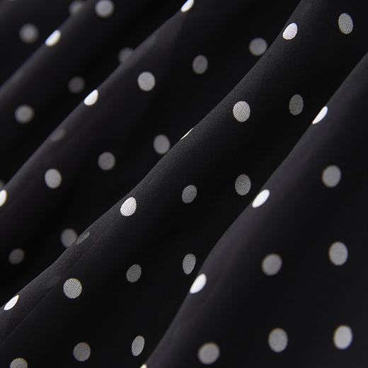 「高货wl」全新升级【铂金会员330/天猫439/差价109】(03742)洛诗琳法式复古设计感连衣裙2025夏季波点收腰显瘦裙子 商品图3