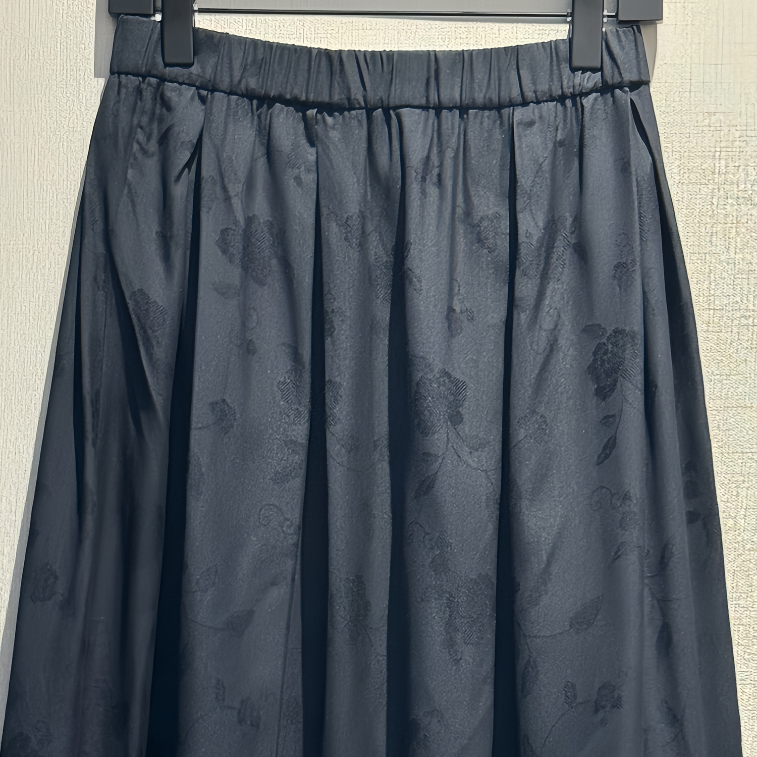 柞蚕丝暗提花半身裙