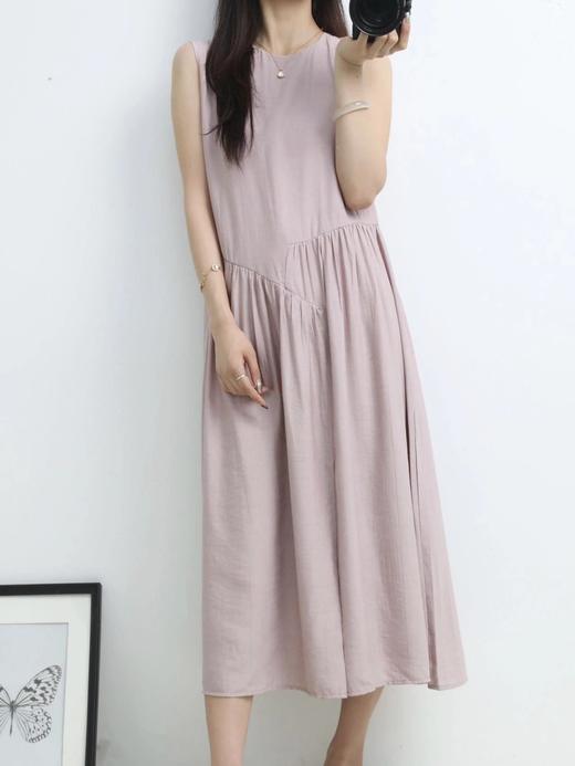 LPIUTY品牌直发！温柔风无袖亚麻连衣裙 C21925103 商品图4