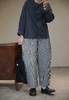 apuntob 黑白竖条纹休闲裤 商品缩略图4