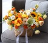 香槟橙 鲜花手提篮 商品缩略图0