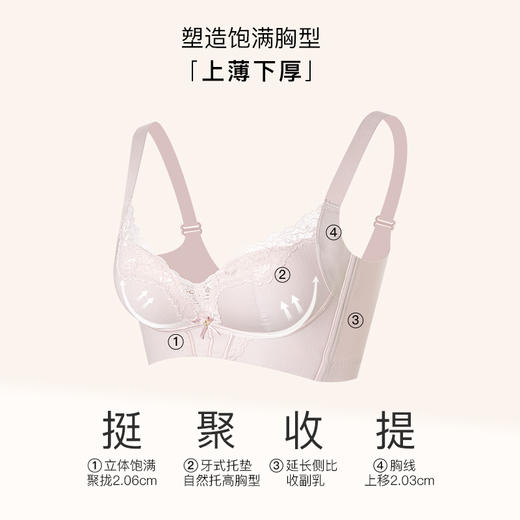 【6.9折限时优惠】【A杯单件】【秀黛】自由之境无钢圈中厚杯文胸S6110001A【门店同款】 商品图6