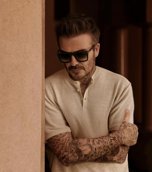 L&P高奢老钱风莱赛尔亚麻镂空针织亨利领男士短袖T恤 商品图1