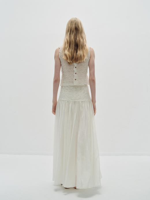 VC｜PF25038 Estonia crinkled tank top [ 无袖上衣 白 ] 商品图4