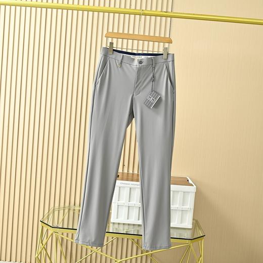 杰尼亚夏季新款锦氨冰丝轻薄弹力商务休闲西裤 商品图2
