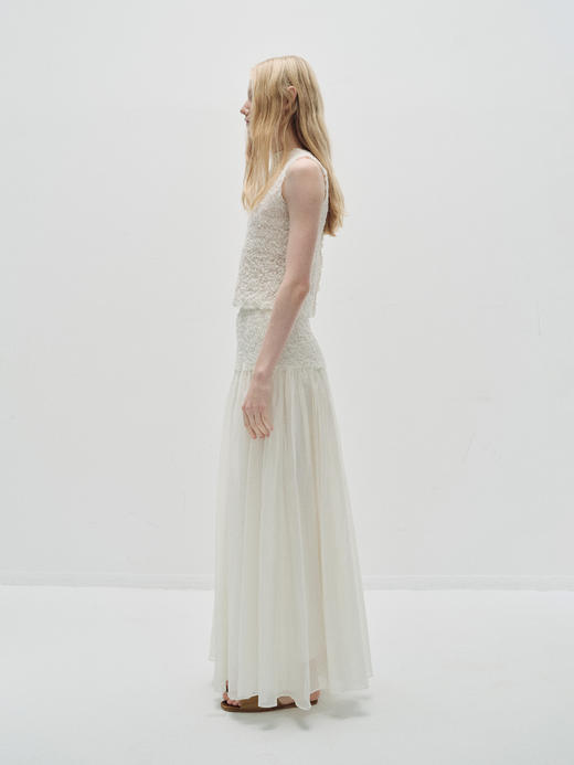 VC｜PF25038 Estonia crinkled tank top [ 无袖上衣 白 ] 商品图5