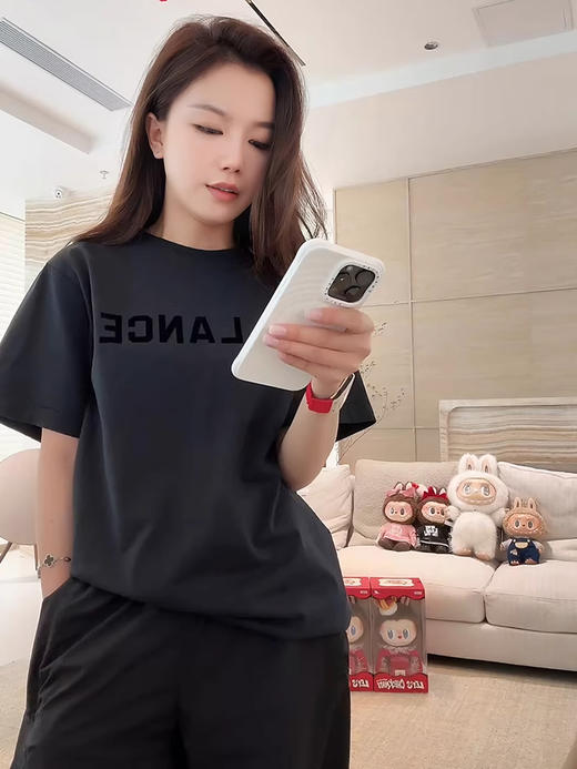 COCO ZONE 刘一一 【100棉】圆领短袖简约通勤风T恤CD1A1005 商品图2