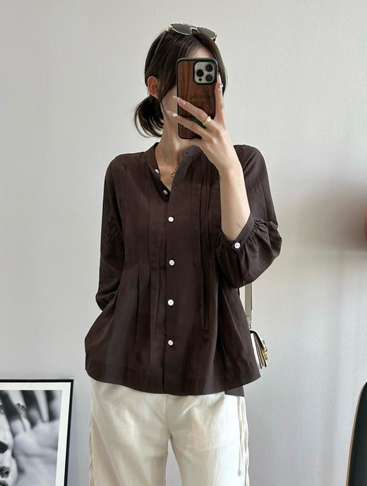 小禾同款25ss防晒苎麻衬衫061304 商品图1