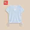 IEF/爱依服夏季假两件抽绳设计显瘦气质时尚百搭小众上衣B5033- 商品缩略图0