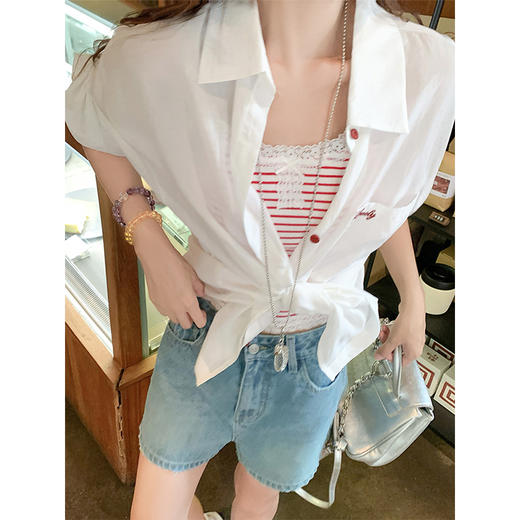 <曾小咸推荐>现货秒杀！最后一波 ！红色条纹背心 日常79.99 立减40 秒杀39.99！ 商品图2