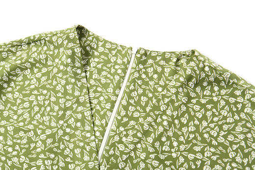 品牌设计独特玫瑰碎花优雅蝙蝠袖显瘦连衣裙 商品图13