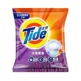 汰渍洁净熏香熏衣草香氛洗衣粉508g/袋