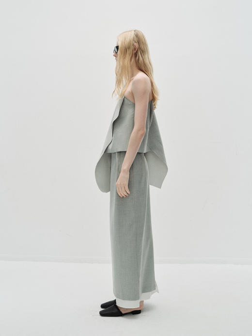 VC｜PF25034 Tina stiff top  [ 不对称上衣 灰 ] 商品图5