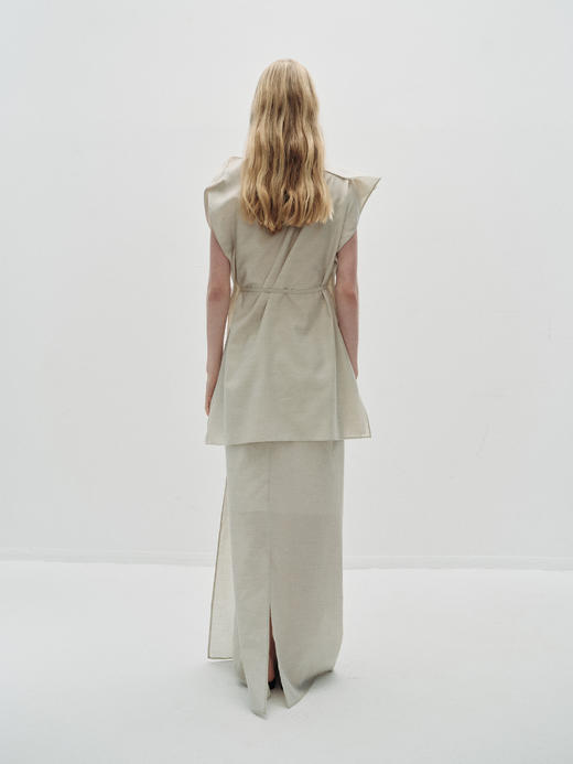 VC｜PF25006 Sabina double top  [ 无袖上衣 浅米 / 黑 ] 商品图5