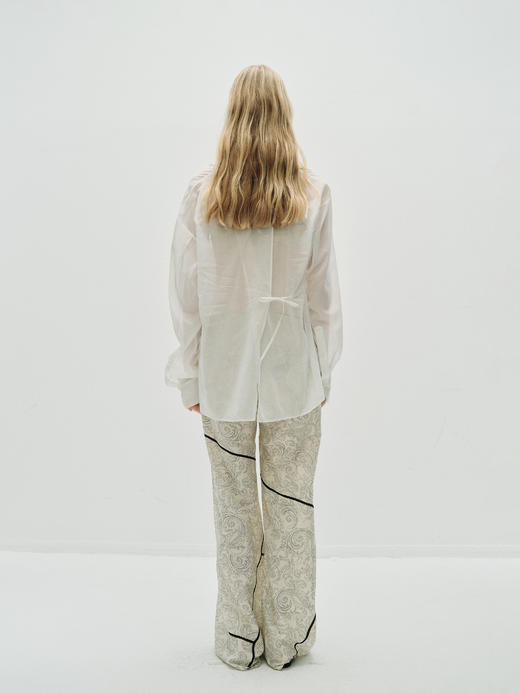 VC｜PF25027 Roma silk trousers [长裤 米白印花 ] 商品图3